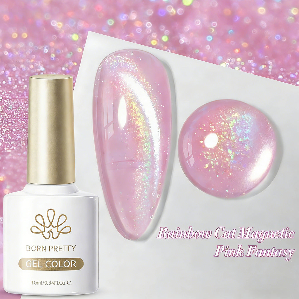BORN PRETTY Silver Water Light Cat Eye Magnetic Gel Nail Polish (10ml)