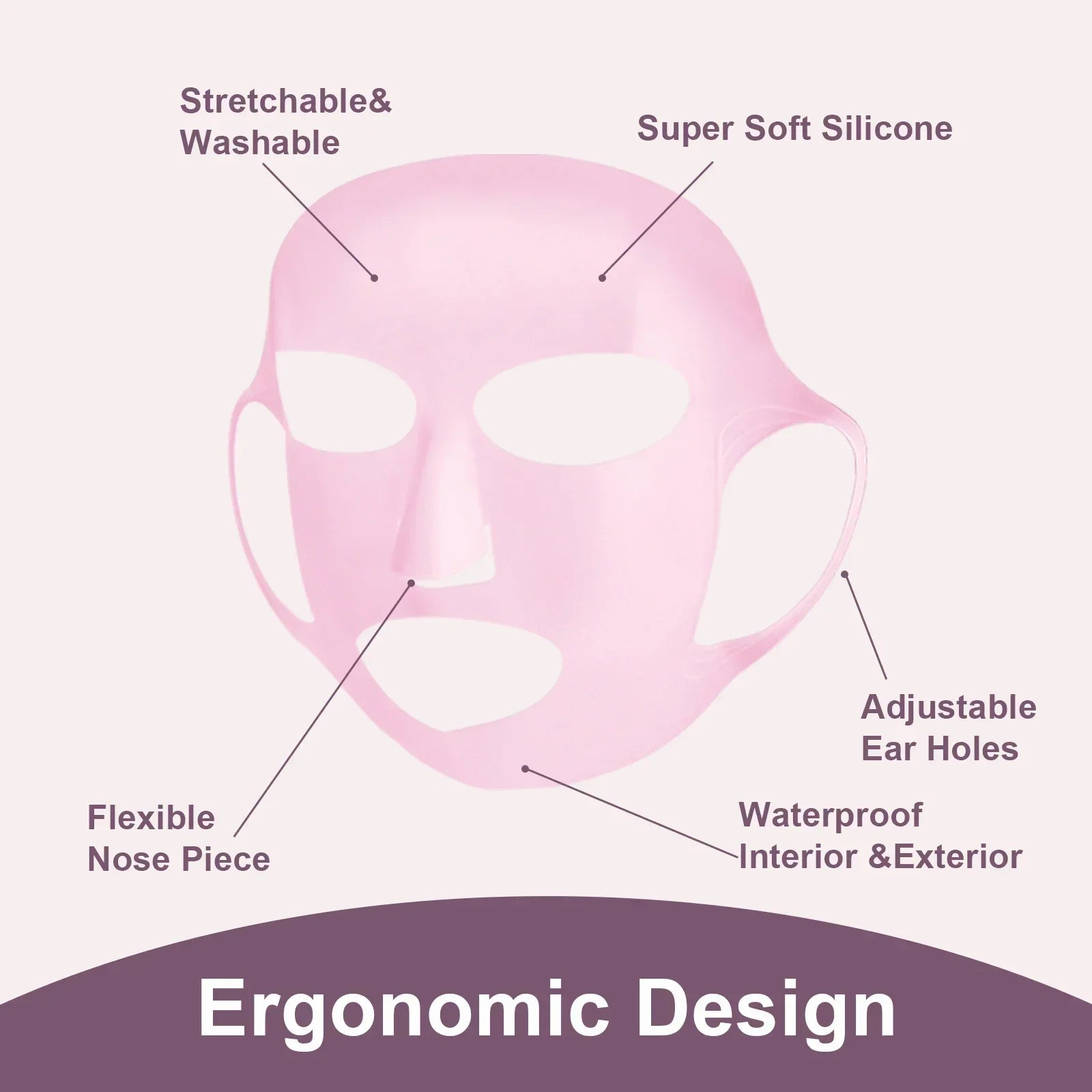 Reusable Silicone Face Mask Cover for Sheet Masks - Moisture Lock & Anti-Evaporation Waterproof Facial Wrap