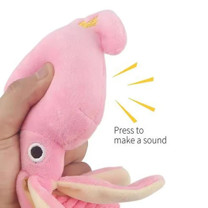 Squeaky Cotton Rope Octopus Toy | Durable Teeth-Cleaning Chew Toy for Dogs & Cats