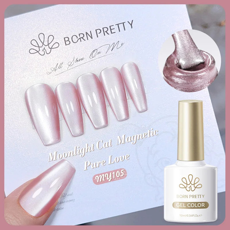 BORN PRETTY Silver Water Light Cat Eye Magnetic Gel Nail Polish (10ml)