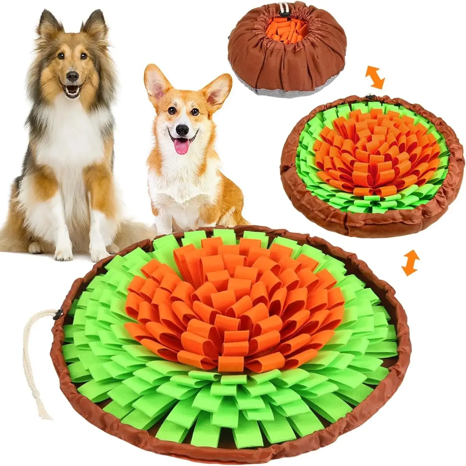 Interactive Pet Snuffle Mat | Portable Foraging Bowl & Boredom Buster for Dogs & Cats