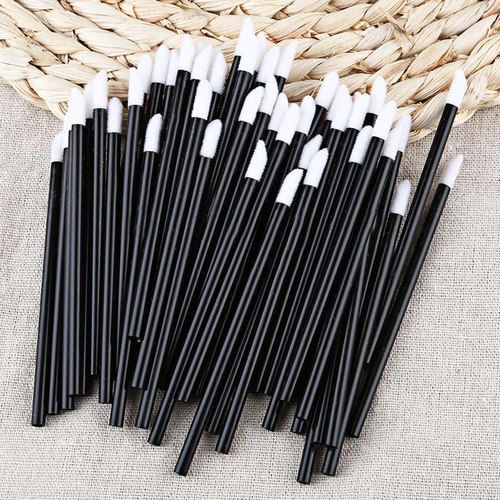 Disposable Lip Brush Applicators (50 / 100pcs Pack) | Wholesale Makeup Lip Gloss Wands