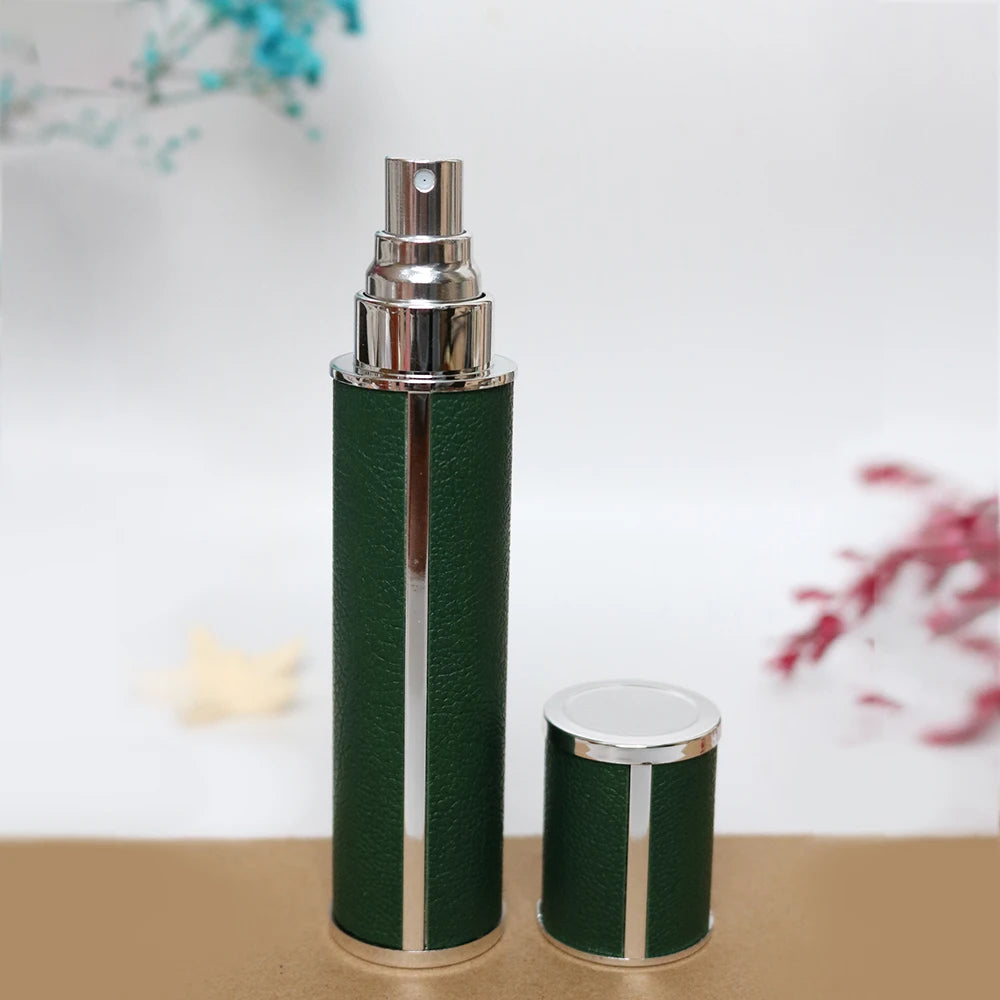 Luxury Leather Refillable Perfume Spray Bottle (10ml)