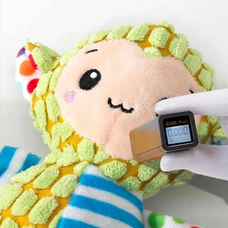 Interactive Animal Plush Pet Toy | Bite-Resistant Squeaky Dental Chew Toy