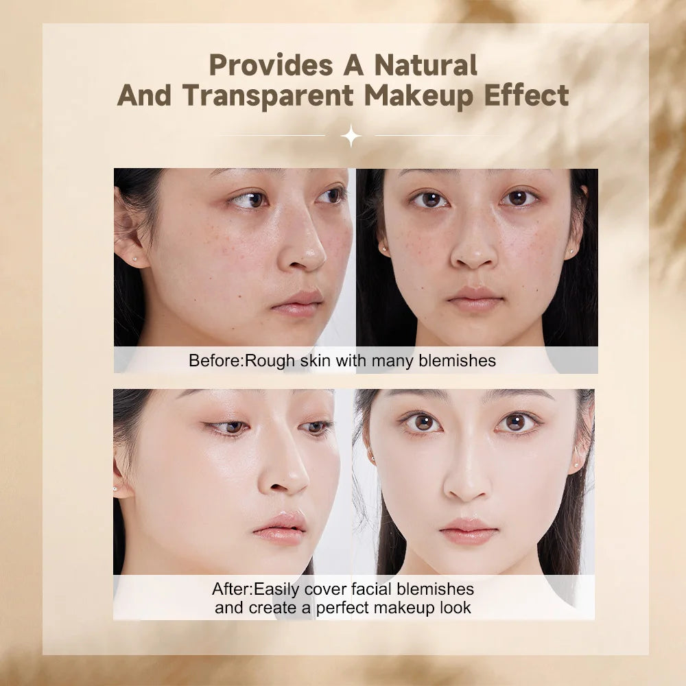 Dual-Ended Foundation Stick with Built-in Brush