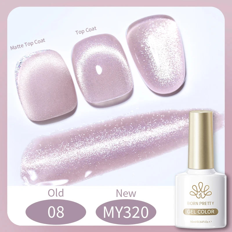 BORN PRETTY Silver Water Light Cat Eye Magnetic Gel Nail Polish (10ml)