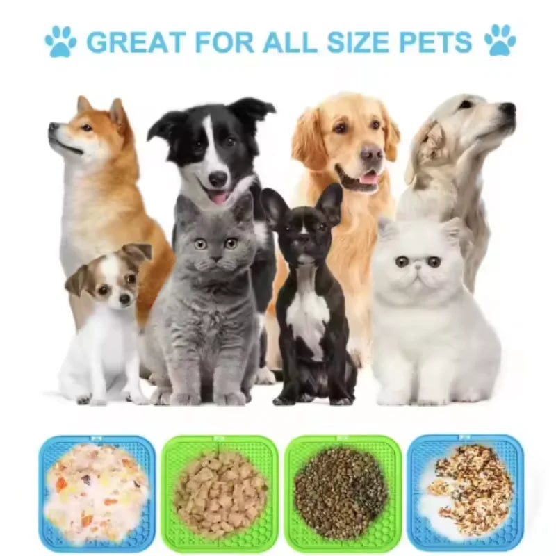 Slow Feed Silicone Lick Plate for Dog Training and Distraction