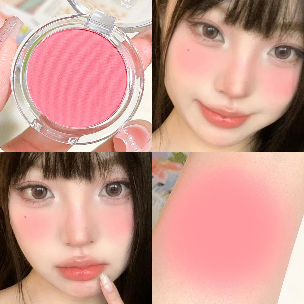 Velvet Matte Single Powder Blush – Natural Everyday Radiance