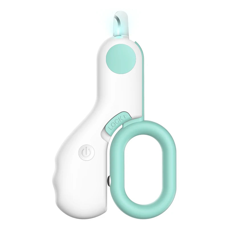 Professional LED Light Pet Nail Clipper | Safe Anti-Overcutting Claw Trimmer with Safety Lock for Cats & Dogs