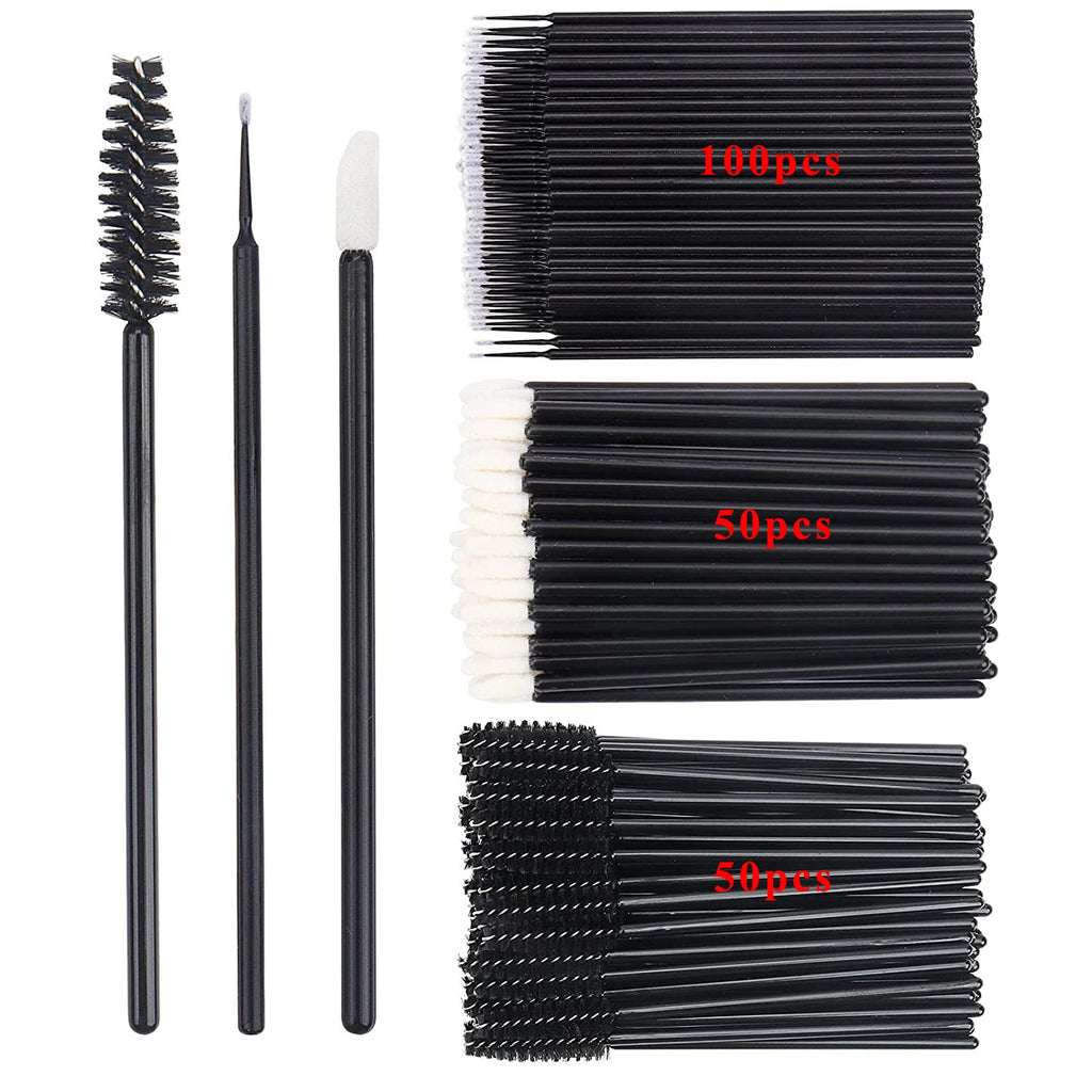 200-Piece Disposable Makeup Brushes Set | Mascara Wands, Lip Applicators & Microbrushes