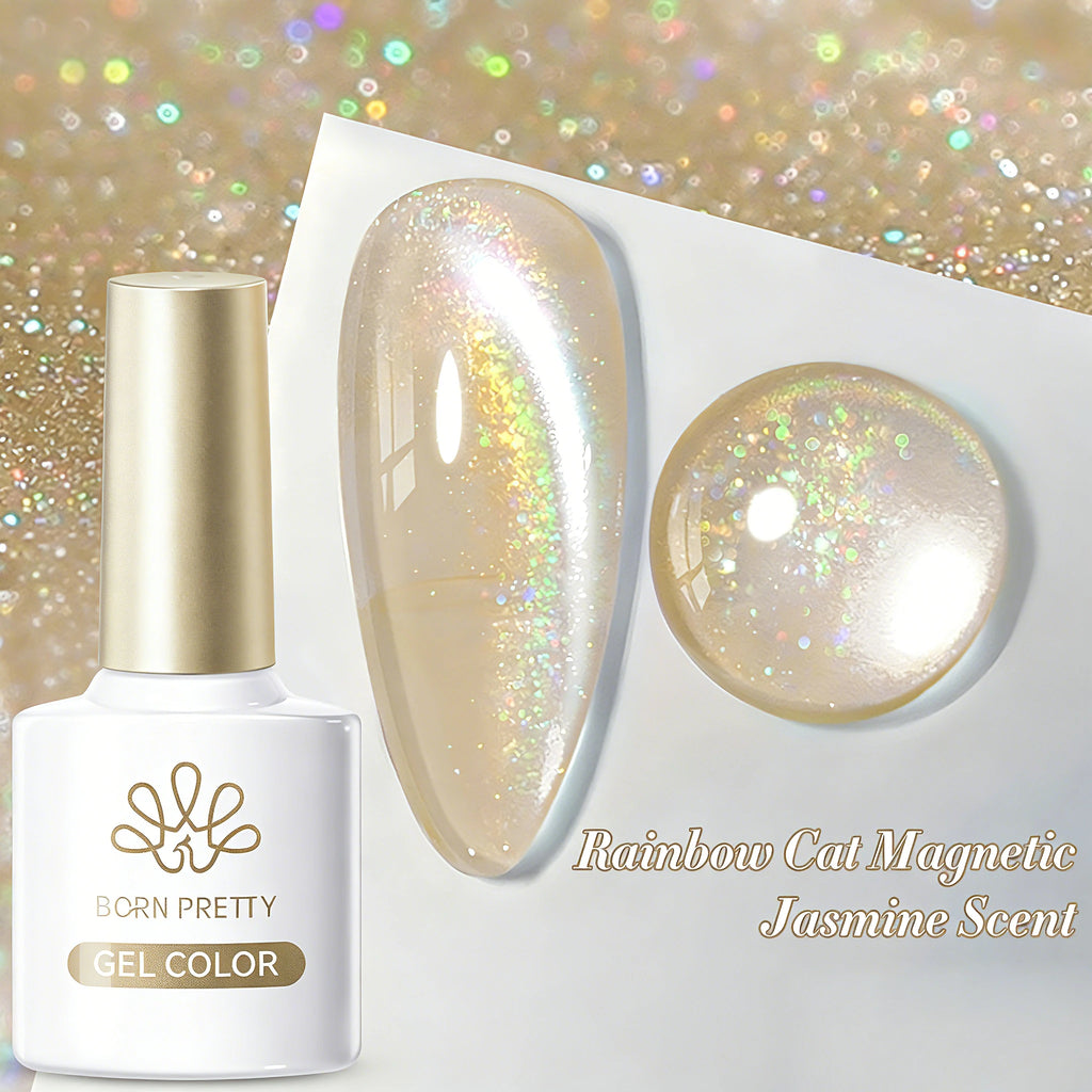 BORN PRETTY Silver Water Light Cat Eye Magnetic Gel Nail Polish (10ml)