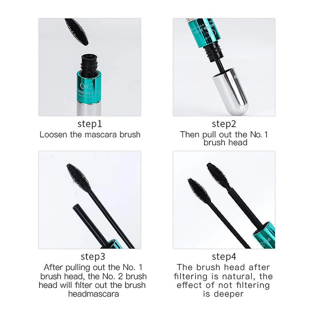 Dual-Effect Silk Fiber Waterproof Mascara – Volumizing & Lengthening