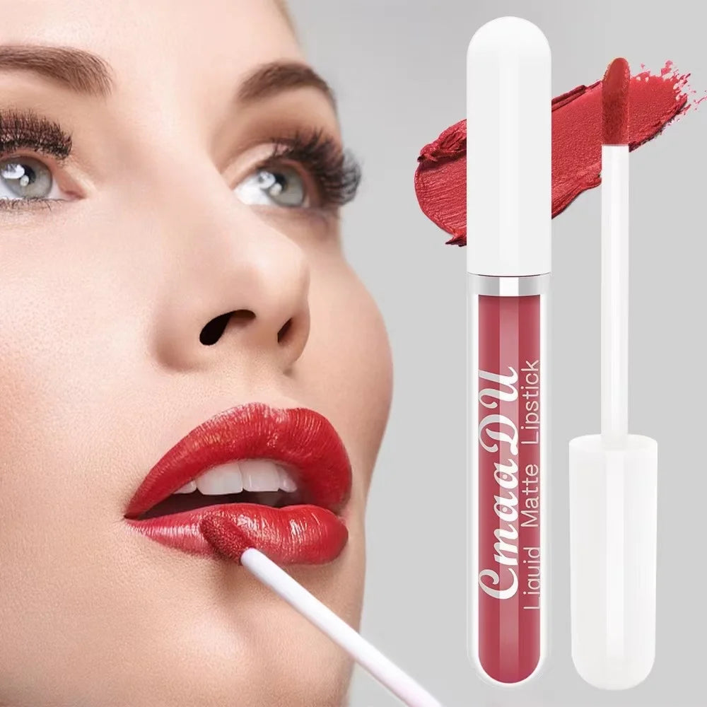 CmaaDu Matte Liquid Lipstick | Long-Lasting & Waterproof Lip Stain (Red Tones)