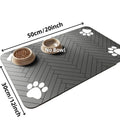 Quick-Dry Pet Feeding Mat - Absorbent Water Mat for Dogs & Cats