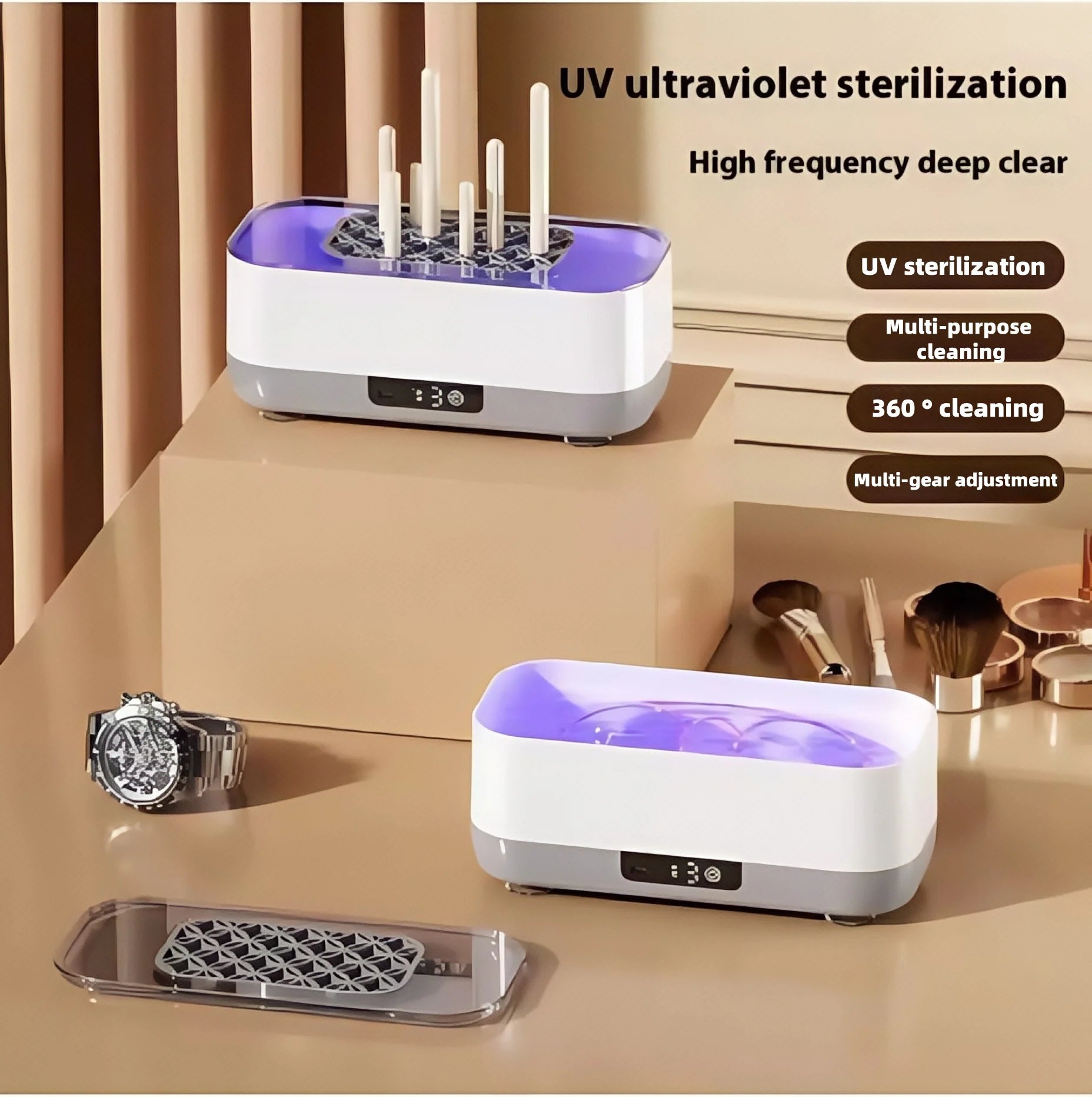 USB Electric Makeup Brush Cleaner Portable 3 In 1 Makeup Brushes Cleaner Drying Rack Lazy Cleaning Brush Washer Quick Dry Tool