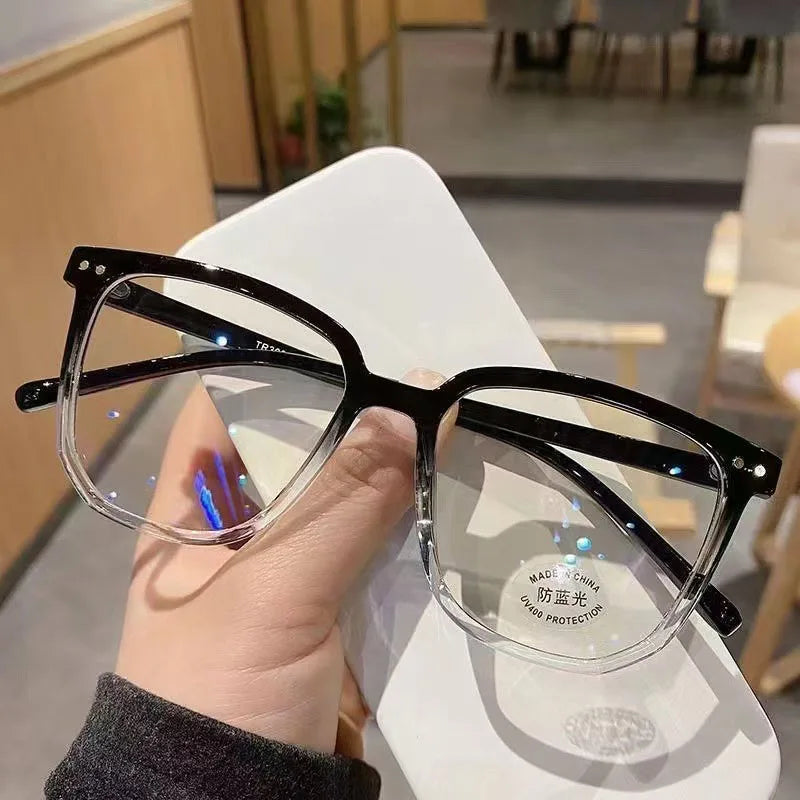 Korean-Style Anti-Blue Light Glasses | Face-Slimming Chic Eyeglass Frames for Women