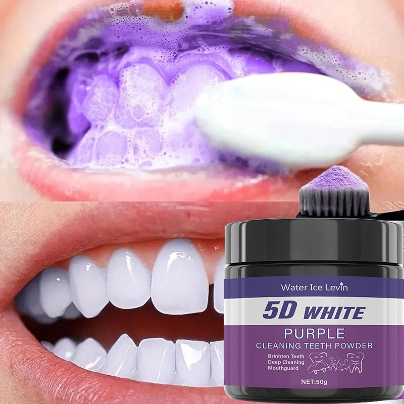 Purple Teeth Whitening Powder | 5-Day Fast Stain Remover