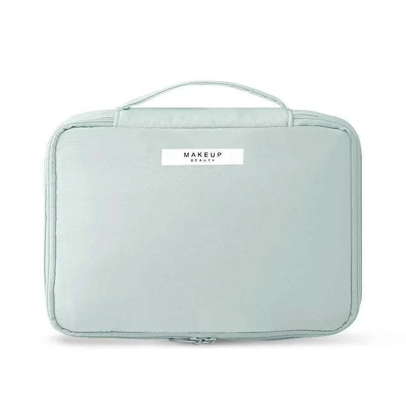 Large-Capacity Portable Aesthetic Cosmetic Bag | Three-Dimensional Travel Toiletry Organizer