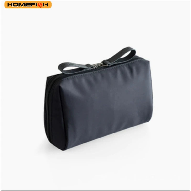 HOMEFISH Mini Portable Makeup Bag | Compact Cosmetic Pouch & Lipstick Organizer
