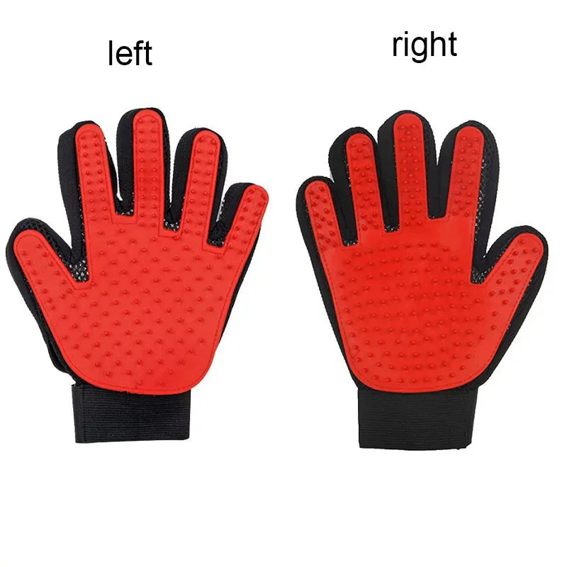 Pet Hair Remover & Massage Brush Glove for Pets