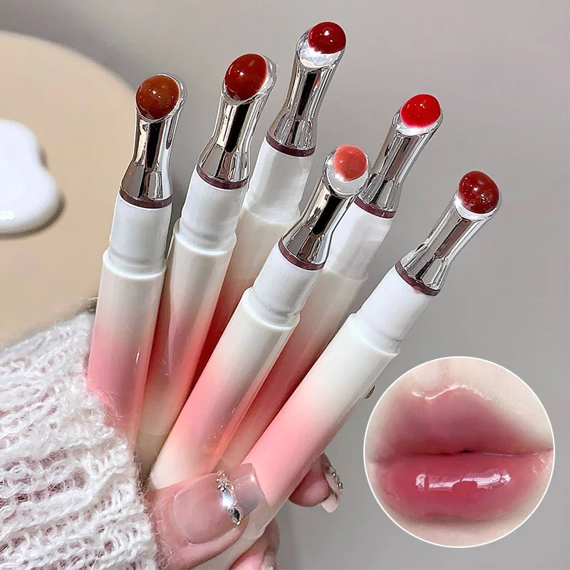 Mirror Glossy Water Lip Tint with Metal Applicator