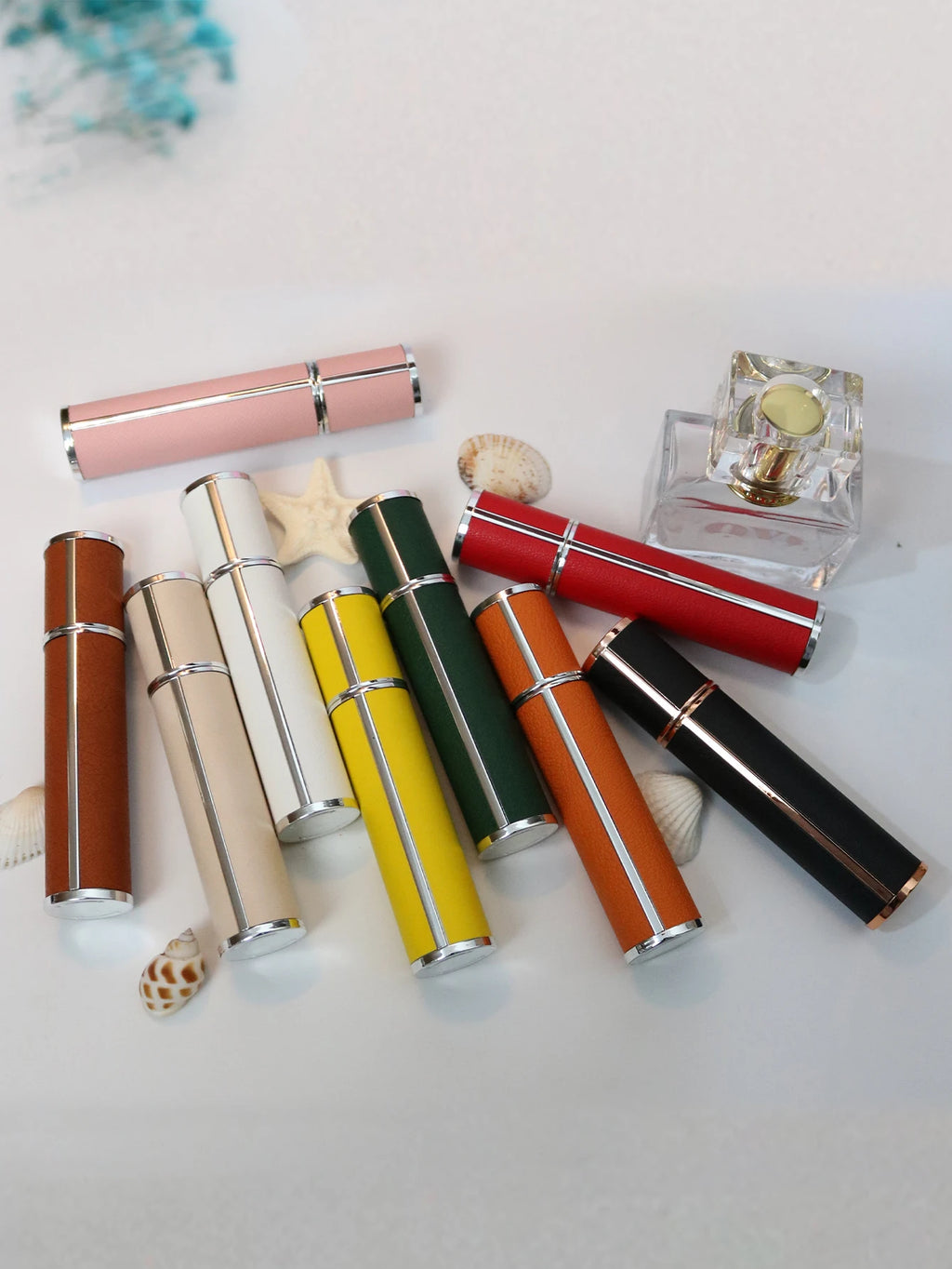 Luxury Leather Refillable Perfume Spray Bottle (10ml)