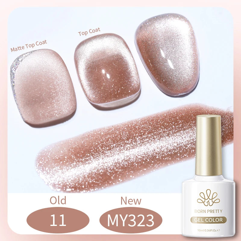 BORN PRETTY Silver Water Light Cat Eye Magnetic Gel Nail Polish (10ml)