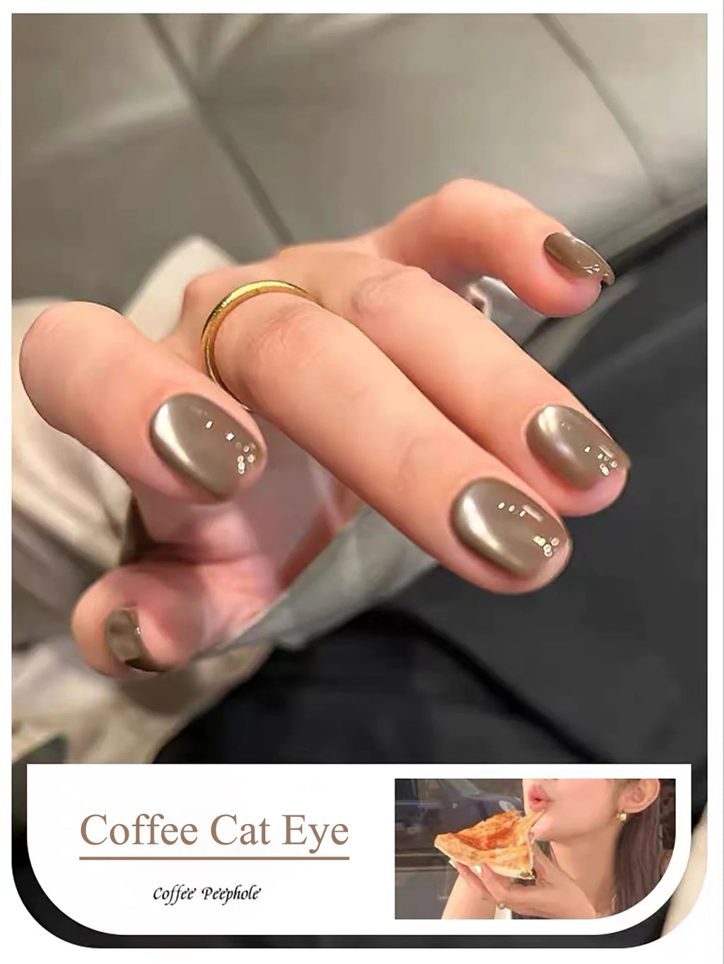 WS Black Glass Cat Eye Magnetic Gel Nail Polish