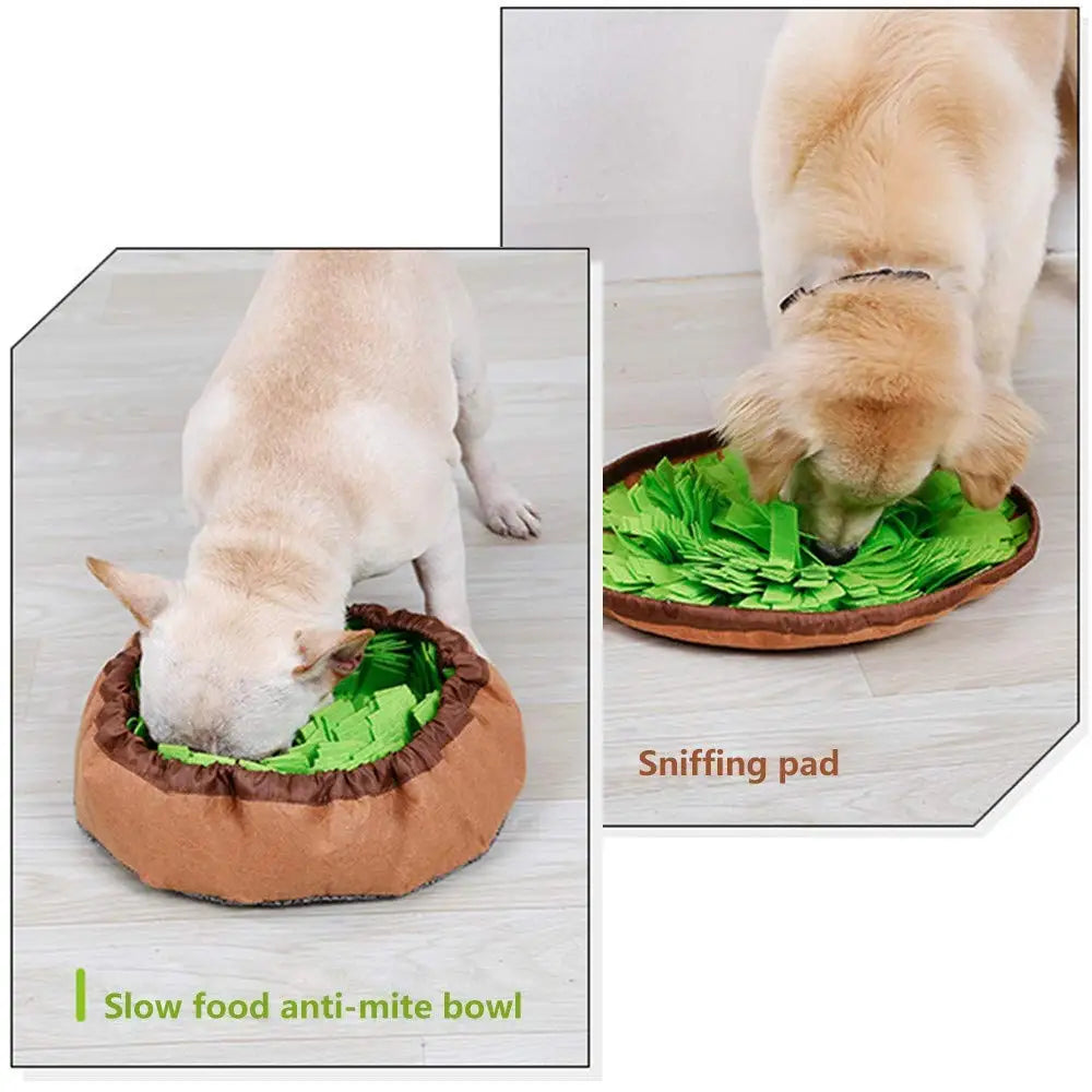 Interactive Pet Snuffle Mat | Portable Foraging Bowl & Boredom Buster for Dogs & Cats