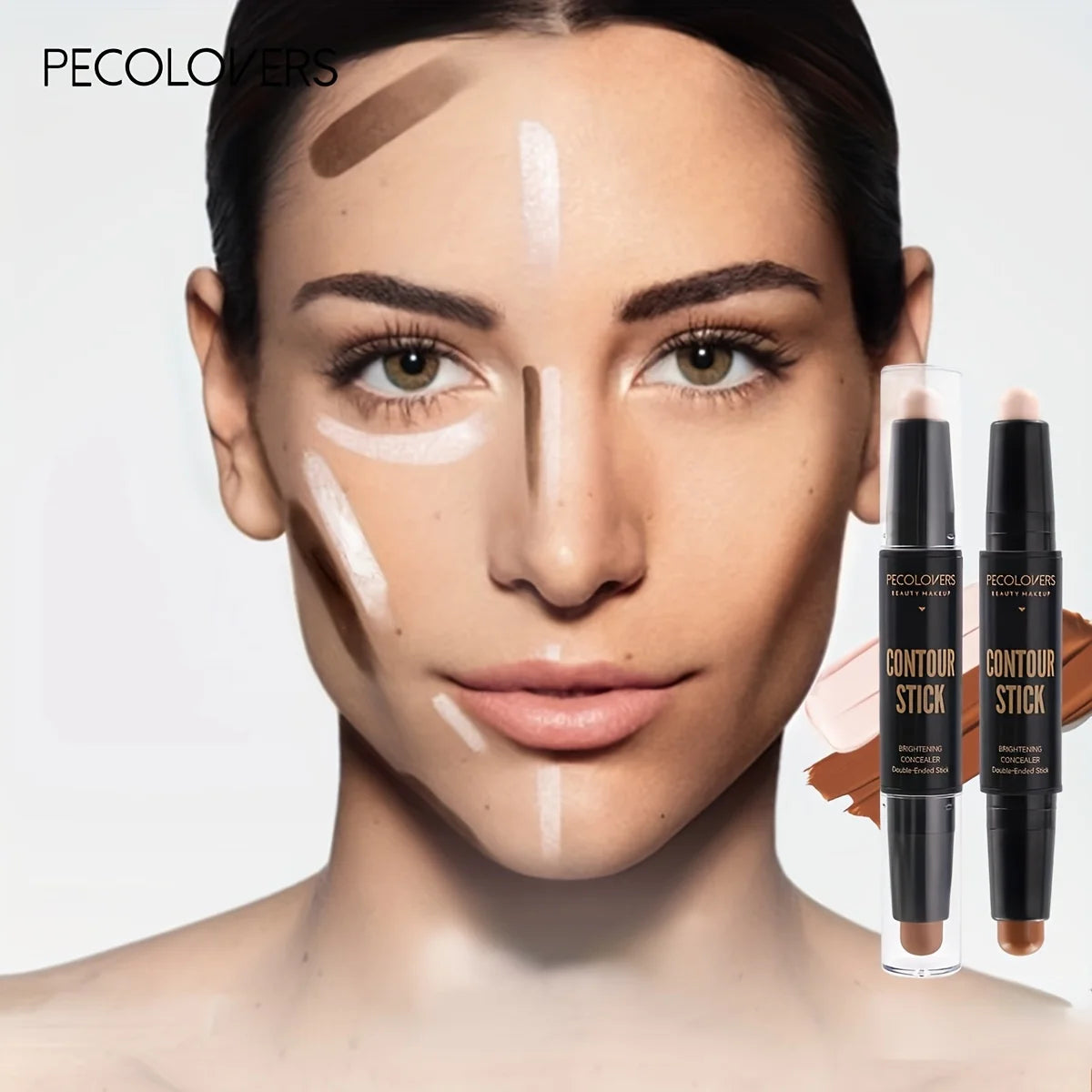 Full-Coverage Face Concealer Pen | Long-Lasting Dark Circles Corrector & Contour Stick
