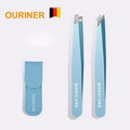 Stainless Steel Slanted Eyebrow Tweezers | Precision Fine Hair Remover & Beauty Tool
