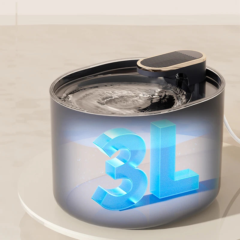Large Capacity 3L Automatic Pet Water Dispenser & Filtering Drinker