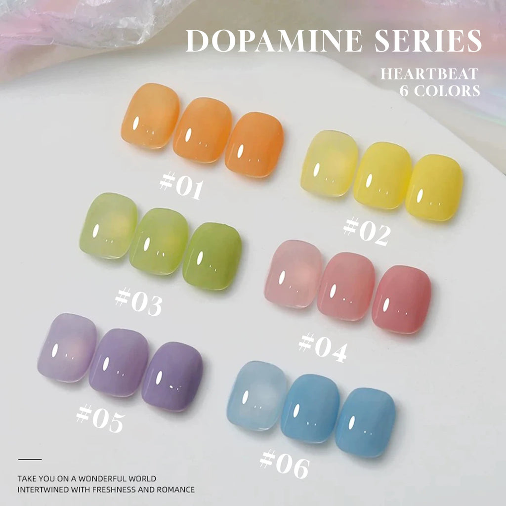 Nude Shiny Soak Off UV Gel Nail Polish Set - Long Lasting Nail Art Varnish (1-12 Pcs)