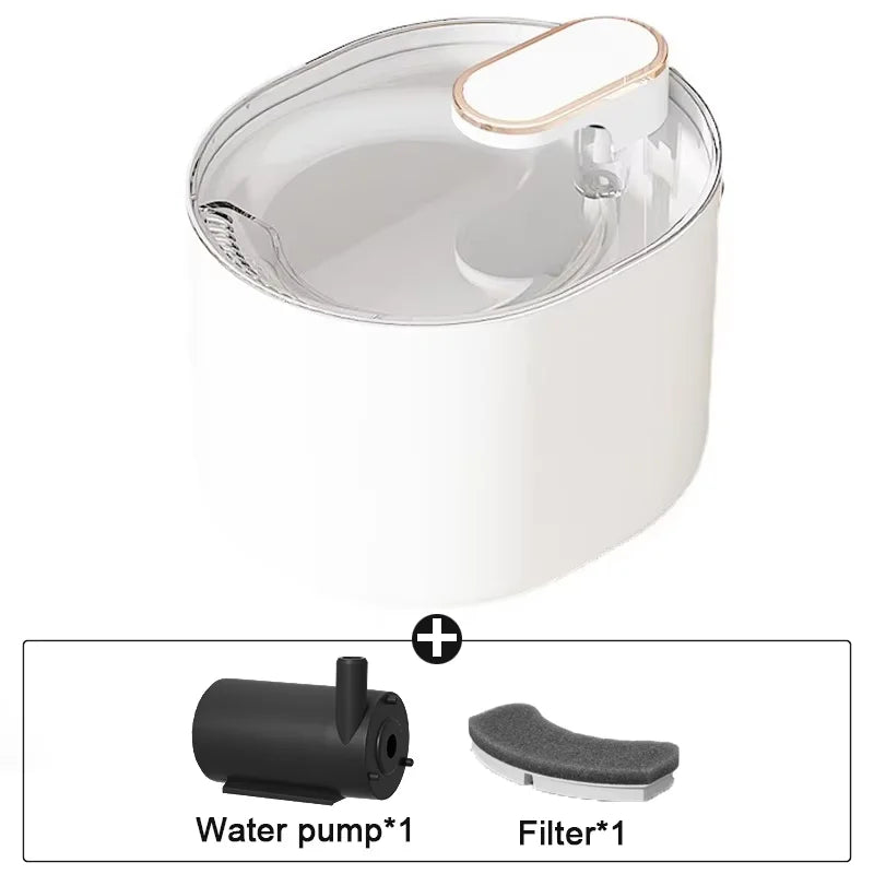 Large Capacity 3L Automatic Pet Water Dispenser & Filtering Drinker