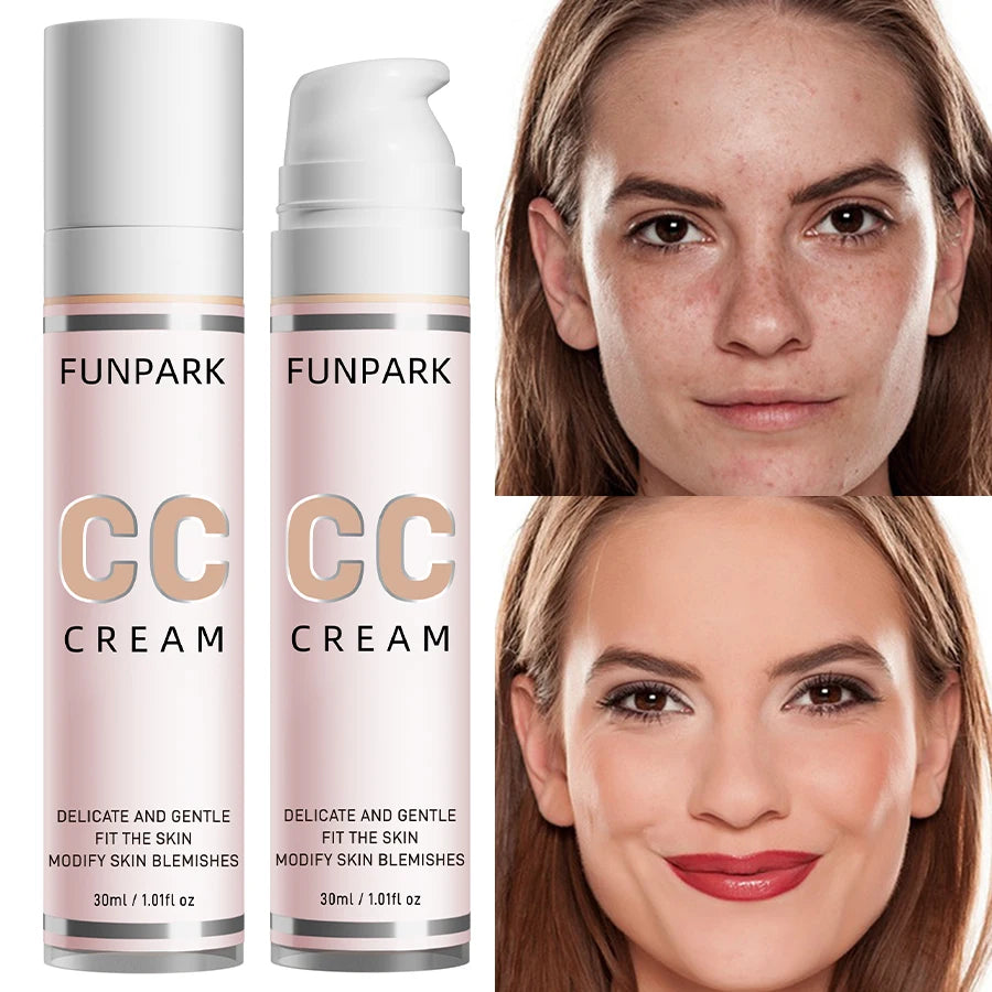 Color Correcting CC Cream - Waterproof Liquid Foundation & Concealer (30ml)