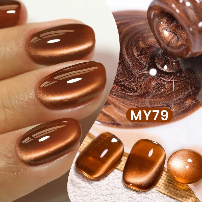 BORN PRETTY Silver Water Light Cat Eye Magnetic Gel Nail Polish (10ml)