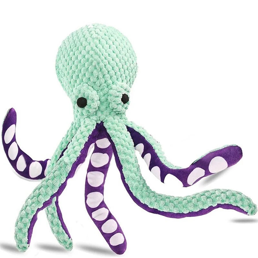 Interactive Octopus Plush Dog Toy | Bite-Resistant Boredom Companion for All Sizes