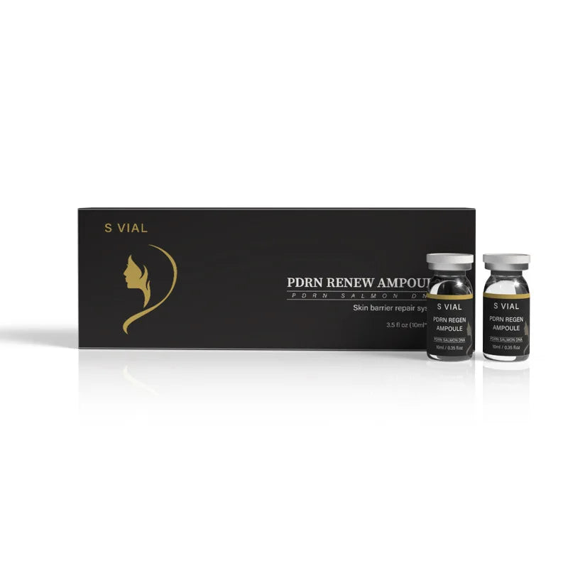 Salmon PDRN Skin Booster Ampoule Set (10ml) - Advanced Barrier Repair & Hydrating Essence for Face