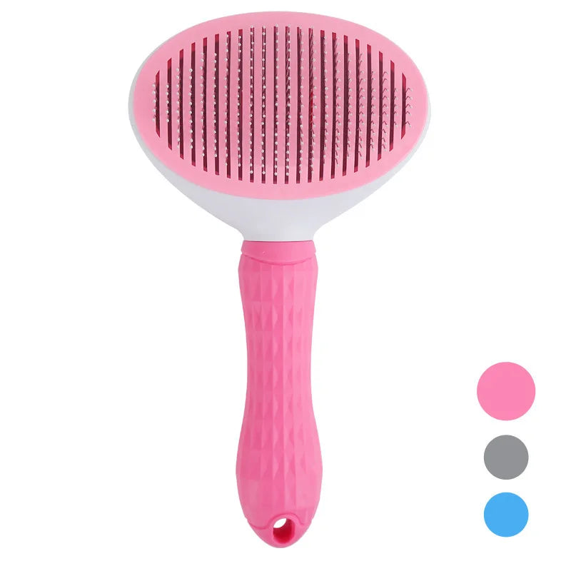 GroomBuddy™ Self-Cleaning Pet Slicker Brush