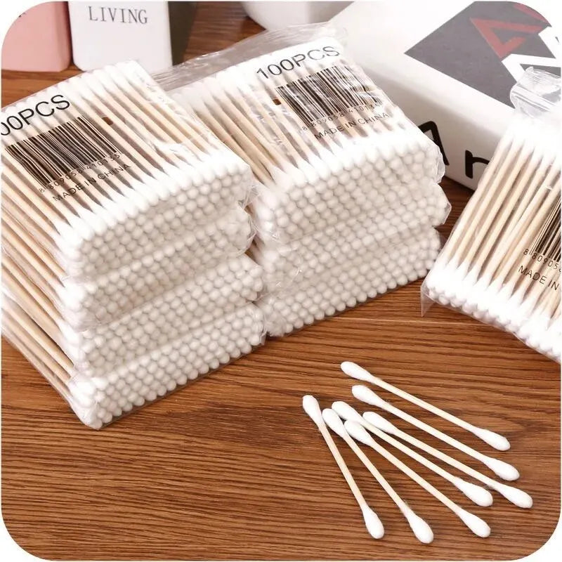 Everyday Double-Headed Wooden Cotton Buds (500pcs)