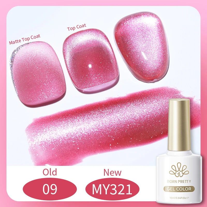 BORN PRETTY Silver Water Light Cat Eye Magnetic Gel Nail Polish (10ml)
