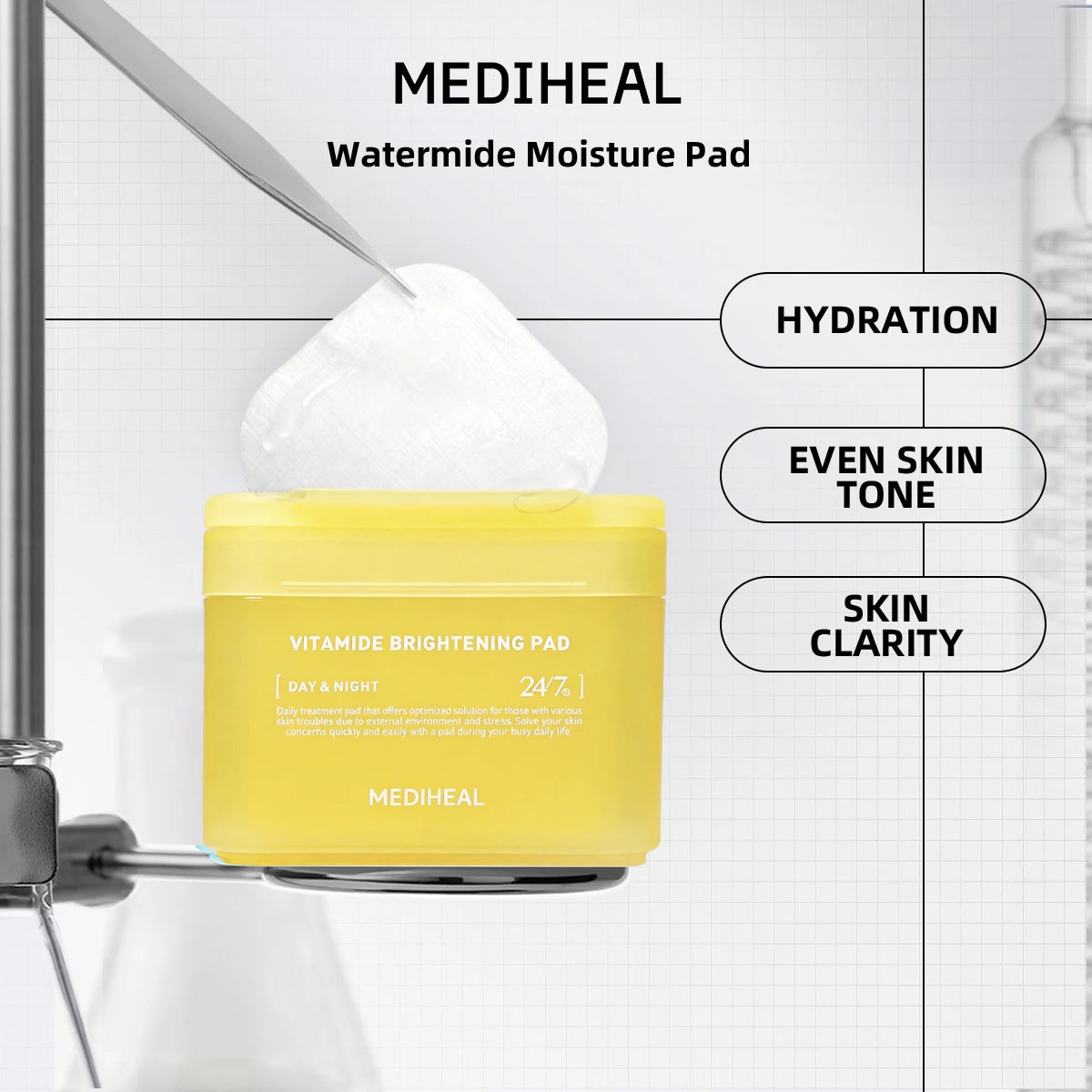 MEDIHEAL Daily Toner Pad - Ready-to-Use Hydrating Pads for Long-Lasting Moisture | Korean Skincare
