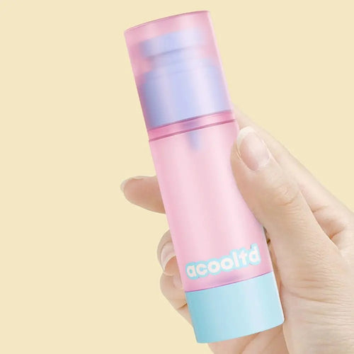 Airless Pump Travel Bottle Set (30ml & 80ml) - Leak-Proof Vacuum Dispenser Container for Skincare, Lotion & Cream