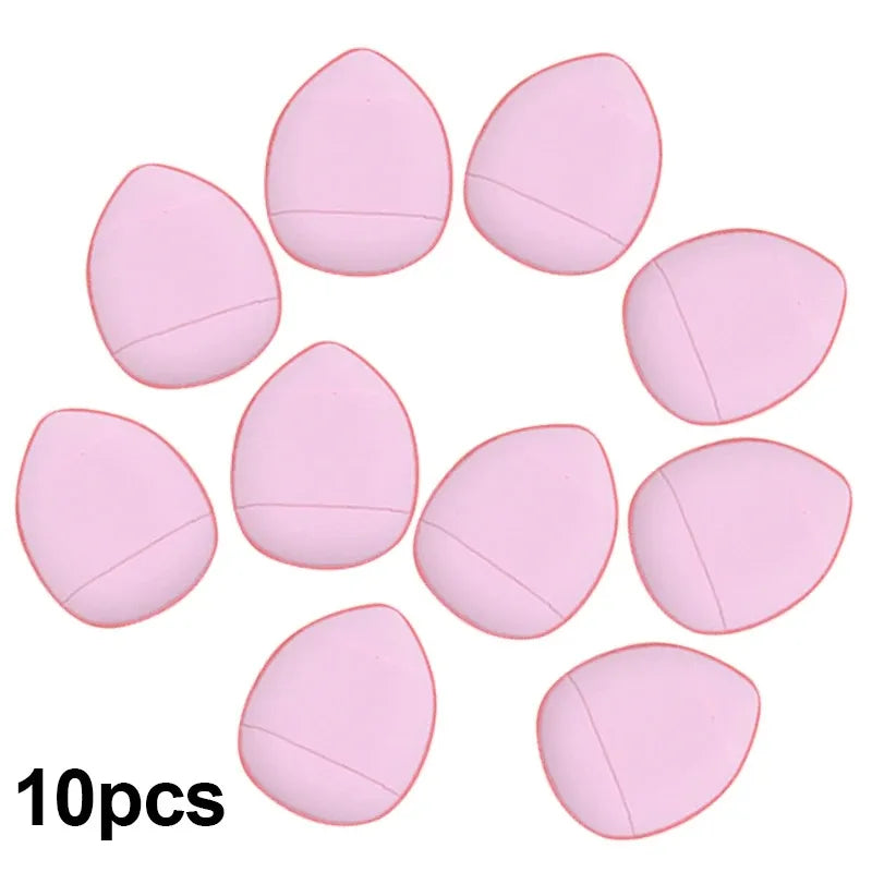Mini Finger Powder Puffs (5 / 10-Piece Set) | Micro Air Cushion Sponge for Concealer & Foundation