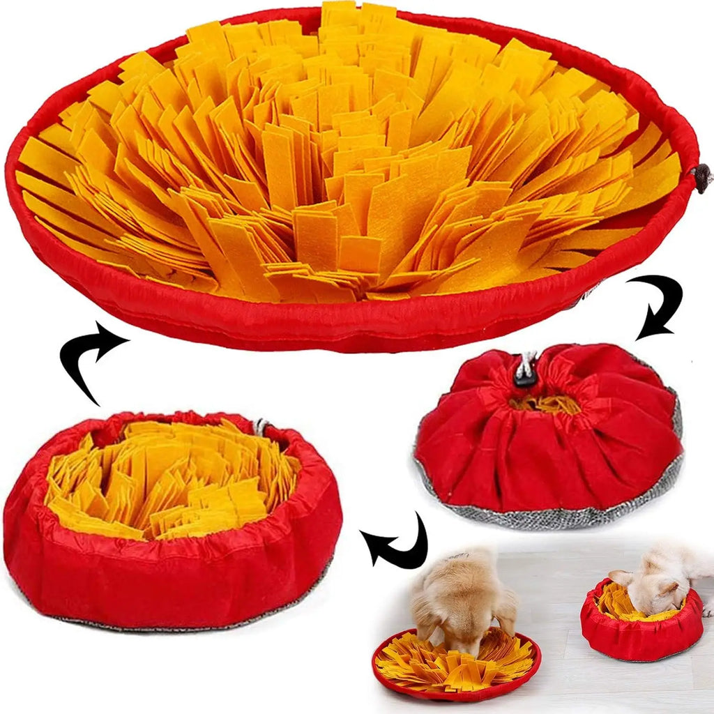 Interactive Pet Snuffle Mat | Portable Foraging Bowl & Boredom Buster for Dogs & Cats