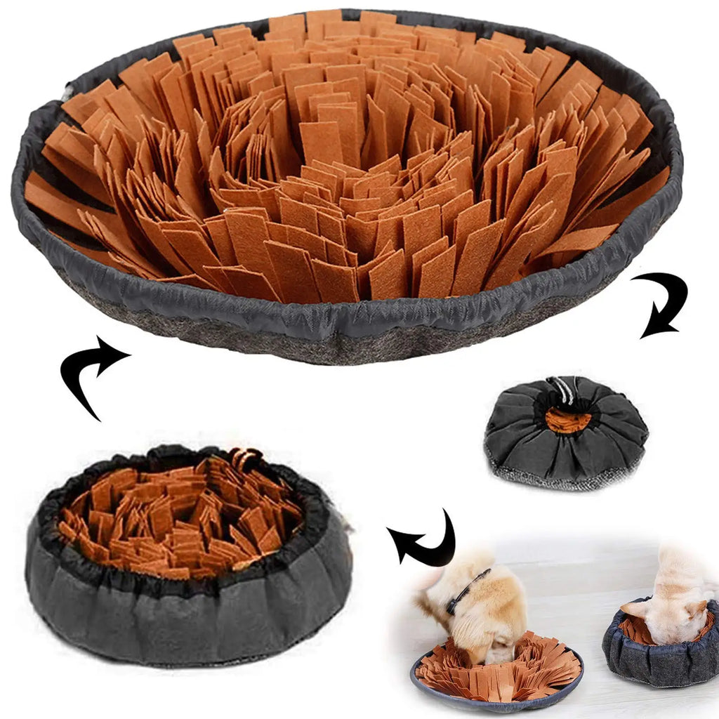 Interactive Pet Snuffle Mat | Portable Foraging Bowl & Boredom Buster for Dogs & Cats