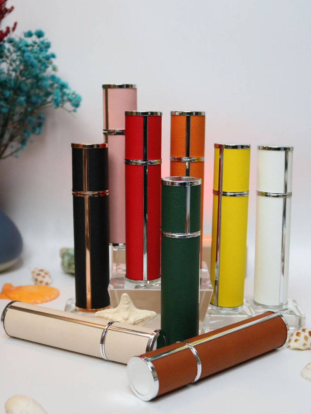 Luxury Leather Refillable Perfume Spray Bottle (10ml)