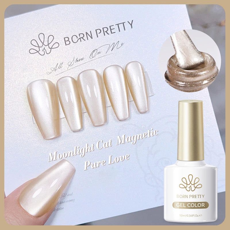 BORN PRETTY Silver Water Light Cat Eye Magnetic Gel Nail Polish (10ml)