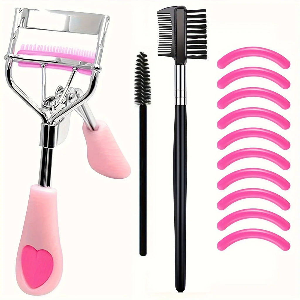 7/15pcs Eyelash Curler Set with Replacement Pads & Lash Tools