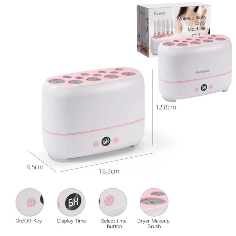 USB Electric Makeup Brush Cleaner Portable 3 In 1 Makeup Brushes Cleaner Drying Rack Lazy Cleaning Brush Washer Quick Dry Tool